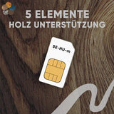 Holz Unterstützung Chipkarte - 5 Elemente